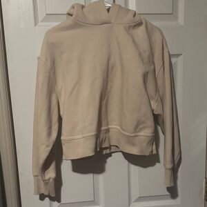 Zara Cream Hooded Sweatshirt
